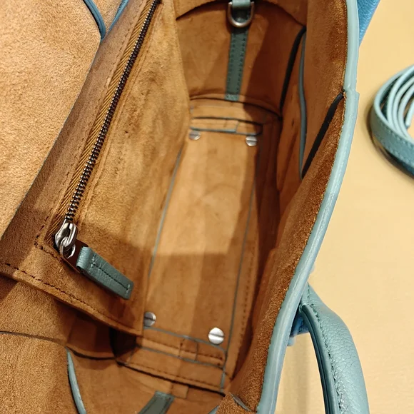 Bottega Veneta Arco Mini Crossbody Bag Blue Green - Picture 9 of 16